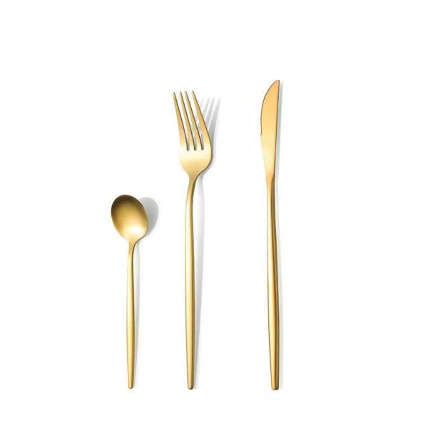 Posate Serie Gold - Forchetta, Coltello e Cucchiaio POS01-POS02-POS03