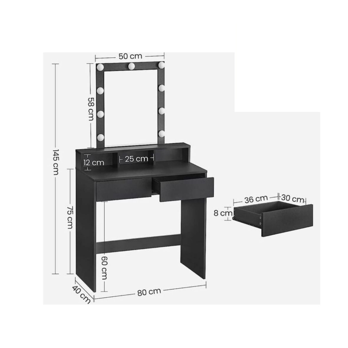Consolle Trucco con Specchio AR09