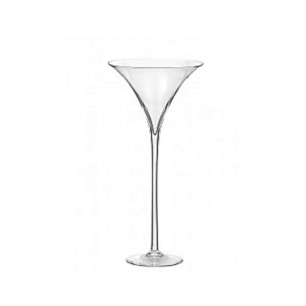 Coppa Martini in Vetro Trasparente H 70 cm VAS09