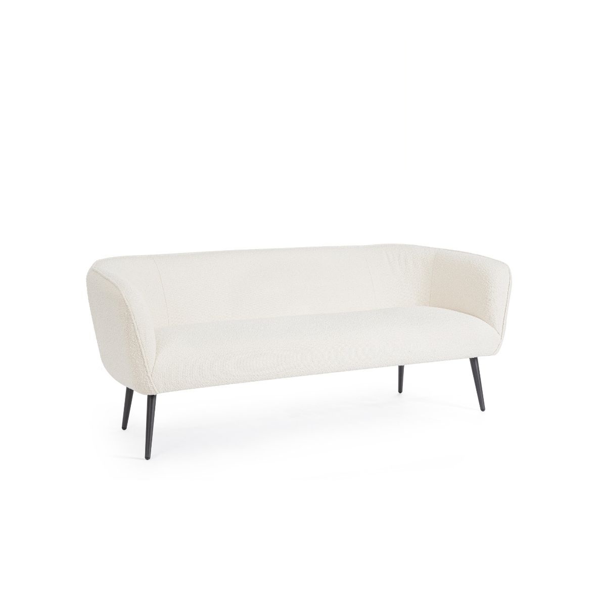 Divano Lyvia Bianco Bouclè 3 posti DIV01