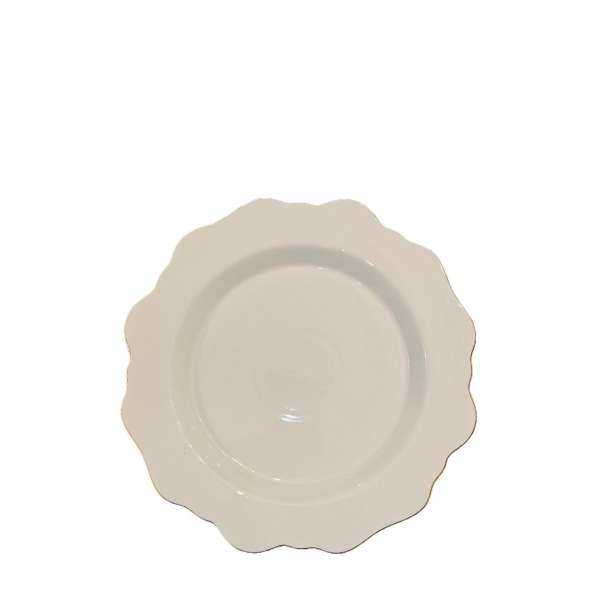Piatto Frutta Porcellana Filo Oro cm 21 PIAT03