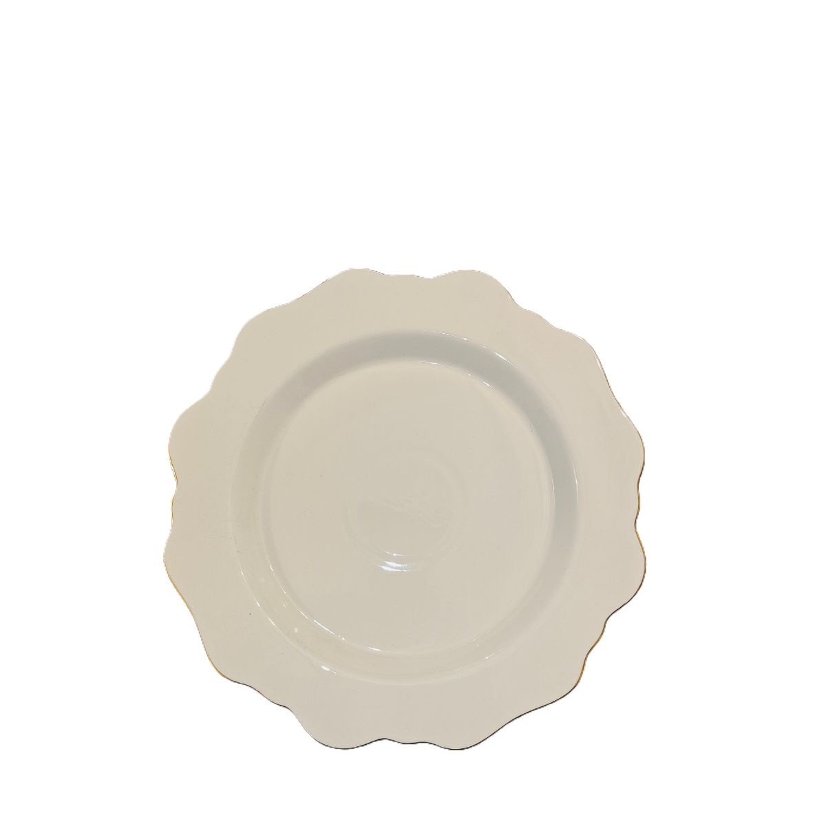 Piatto Frutta Porcellana Filo Oro cm 21 PIAT03