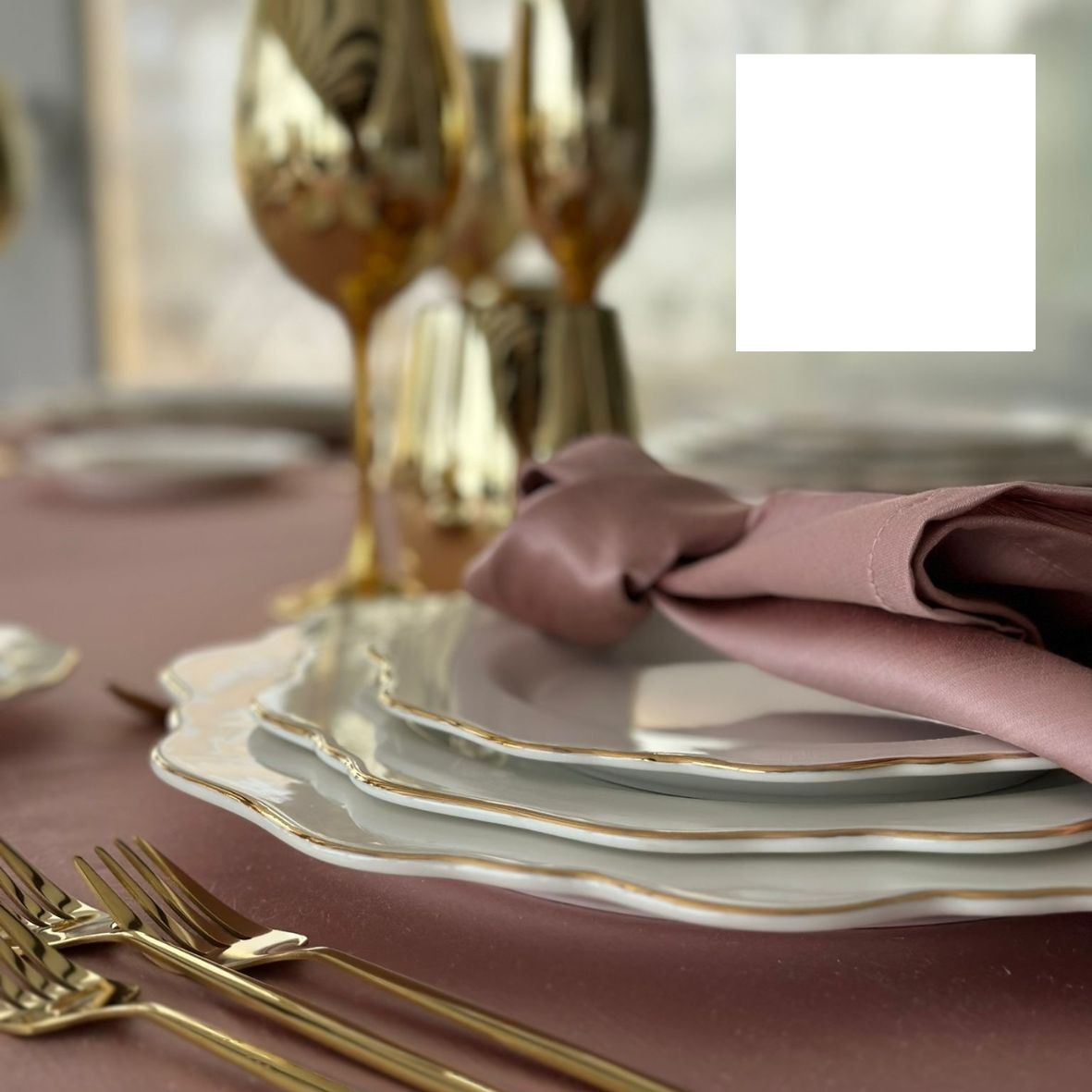 Piatto Piano Porcellana Filo Oro cm 27 PIAT02 - immagine 5