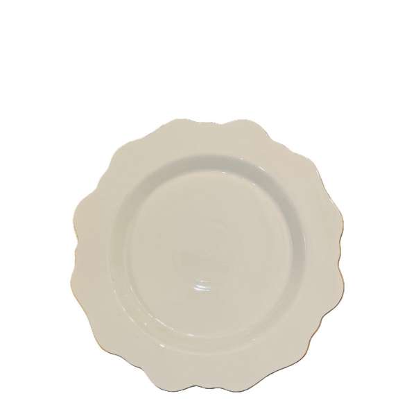 Piatto Piano Porcellana Filo Oro cm 27 PIAT02