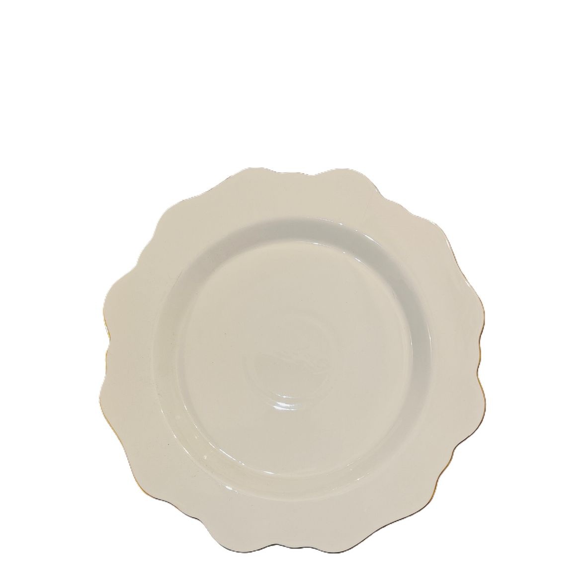 Piatto Piano Porcellana Filo Oro cm 27 PIAT02