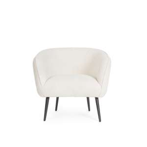 Poltrona Lyvia Bianco Bouclè DIV03