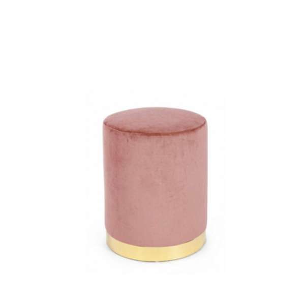 Pouf Velluto Rosa Antico SED35