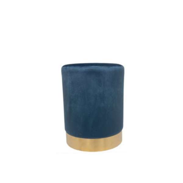 Pouf Velluto Verde Petrolio SED34