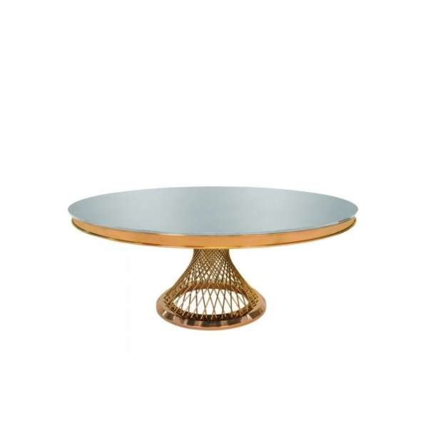 Tavolo Dubai Gold Specchiato 150x75h TAV10