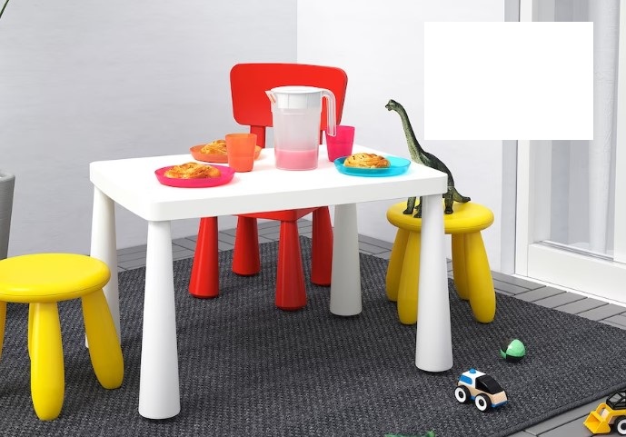 Tavolino Bianco Bambini TAV19 - immagine 2