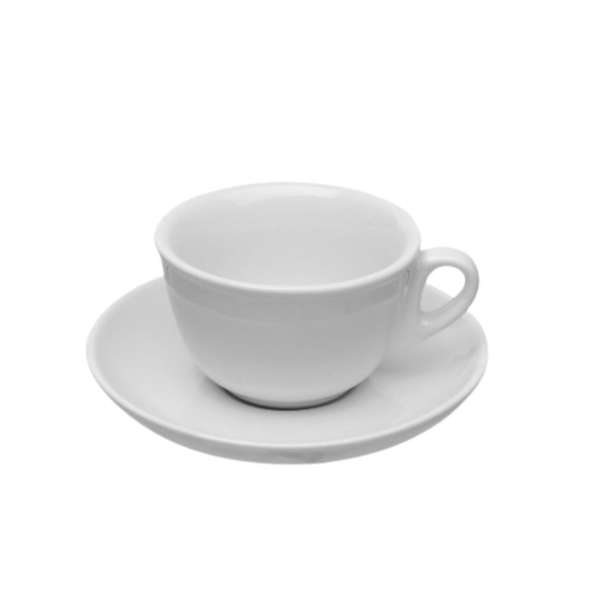 Tazza da Tè e Cappuccino in Porcellana con Piattino TAZ03