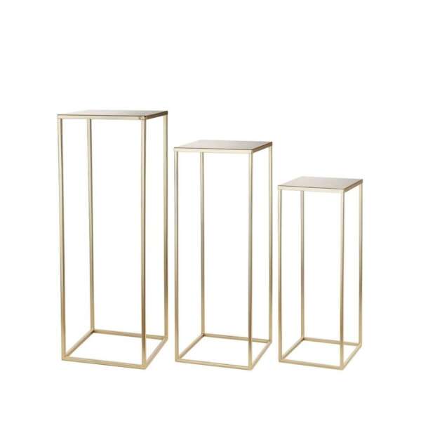 Tris parallelepipedo Oro H 100 H 90 h80 VAS01