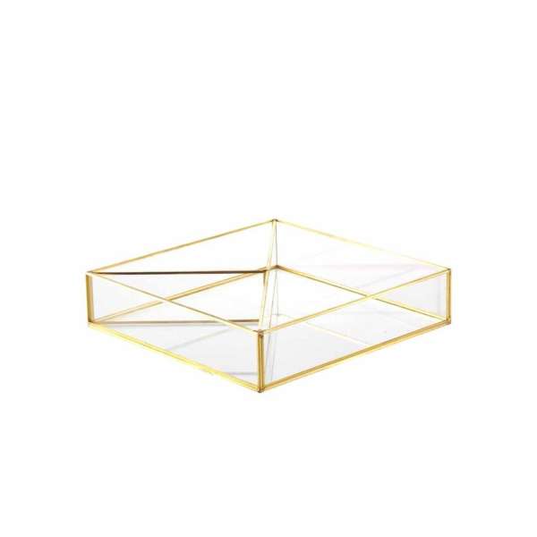 Vaschetta Oro 3 Scomparti 25X25 H 5,5 VAS44