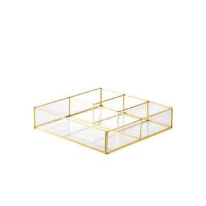 Vaschetta Oro 4 Scomparti 25X25 H 5,5 VAS45