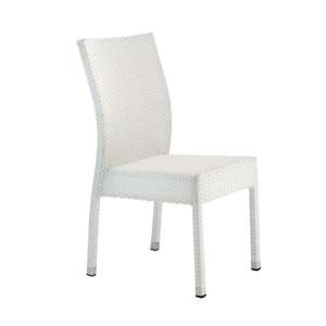 Sedia in Polirattan Bianca SED17