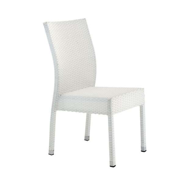Sedia in Polirattan Bianca SED17